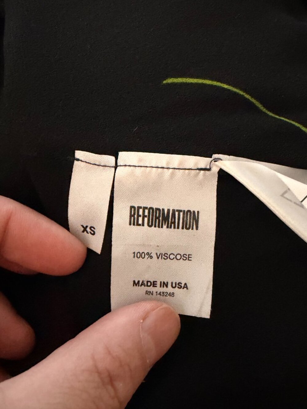 REFORMATION LAYERED CALA TULIP WRAP DRESS XS - Picture 10 of 11